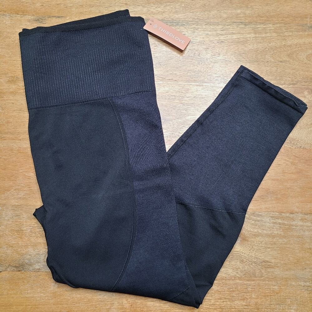 ThirdLove New with Tags Seamless Black Cropped Leggings 2X Plus